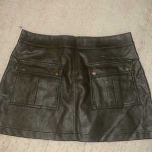 Dark Khaki Zara Skort